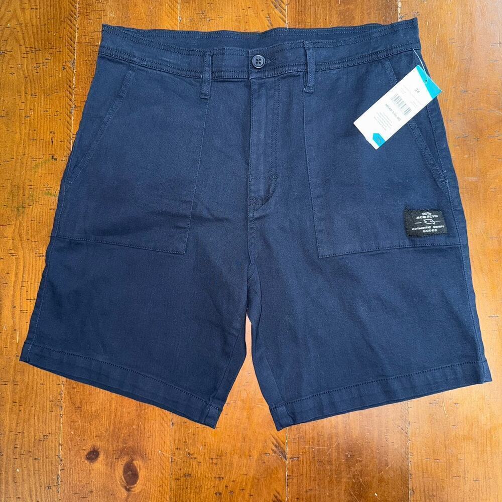 Tony Hawk Men's Navy Twill Street Shorts Pockets Skater Size 34 8" HMS3381 NWT